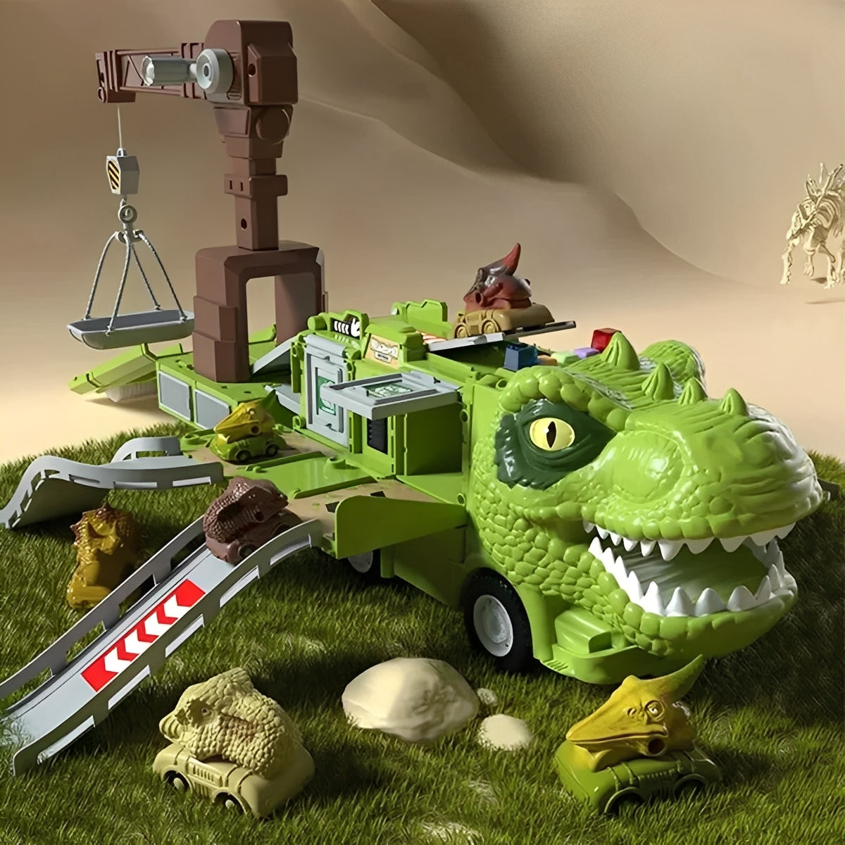 Fun Kids 2-in-1 Dino Vehicle Toy - Ortekor