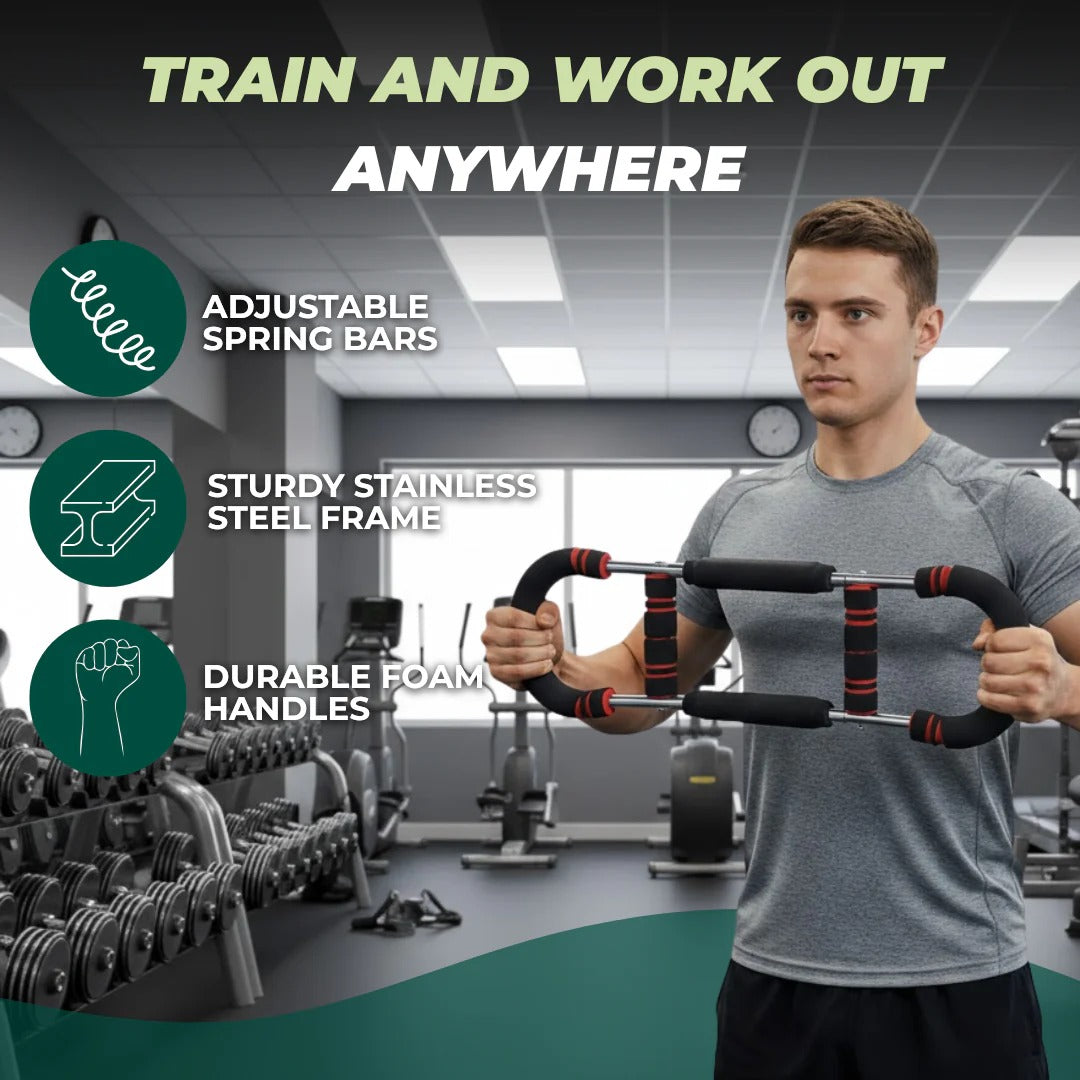 Adjustable Resistance Chest Trainer for Home Workout