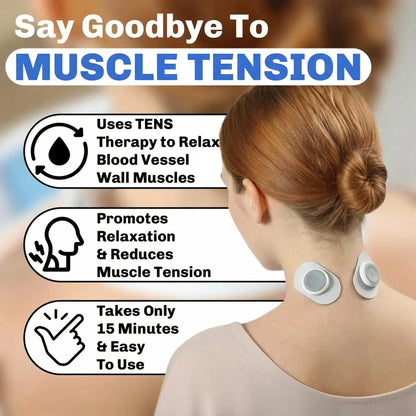 16-Level Wireless Muscle Stimulator & TENS Device for Back and Neck Relief
