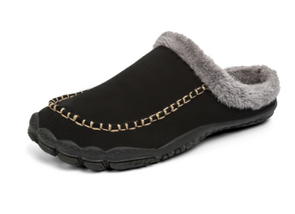 Men's Memory Foam Slippers with Anti-Slip Sole – Plush Lined Indoor House Shoes for Warmth & Comfort