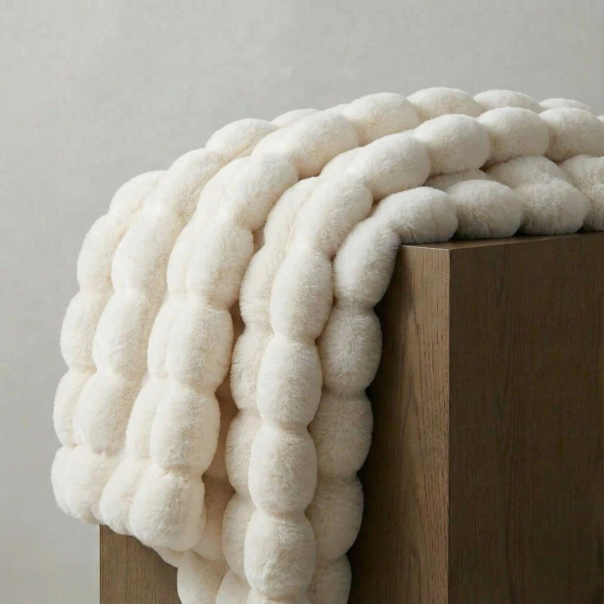 Plush Faux Fur Throw Blanket with Silky Soft Texture for Couch, Bed & Living Room Decor in Multiple Colors