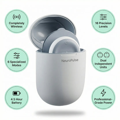16-Level Wireless Muscle Stimulator & TENS Device for Back and Neck Relief