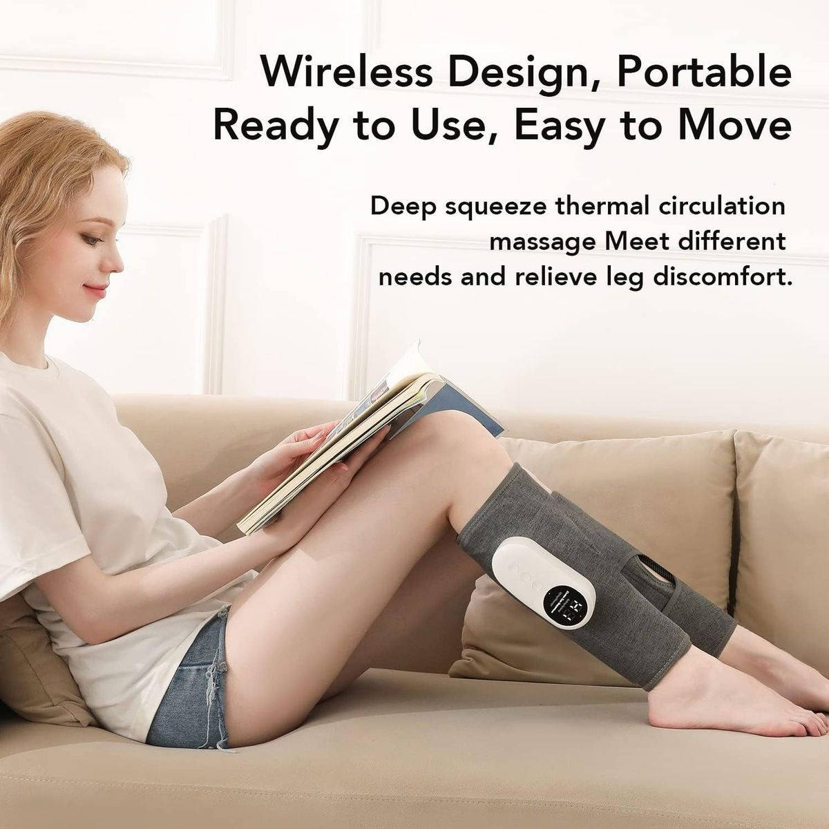 Portable Electric Massage Wrap with Heat Therapy