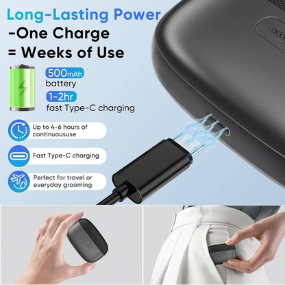 Cordless Nail Clipper with Built-in LED Light