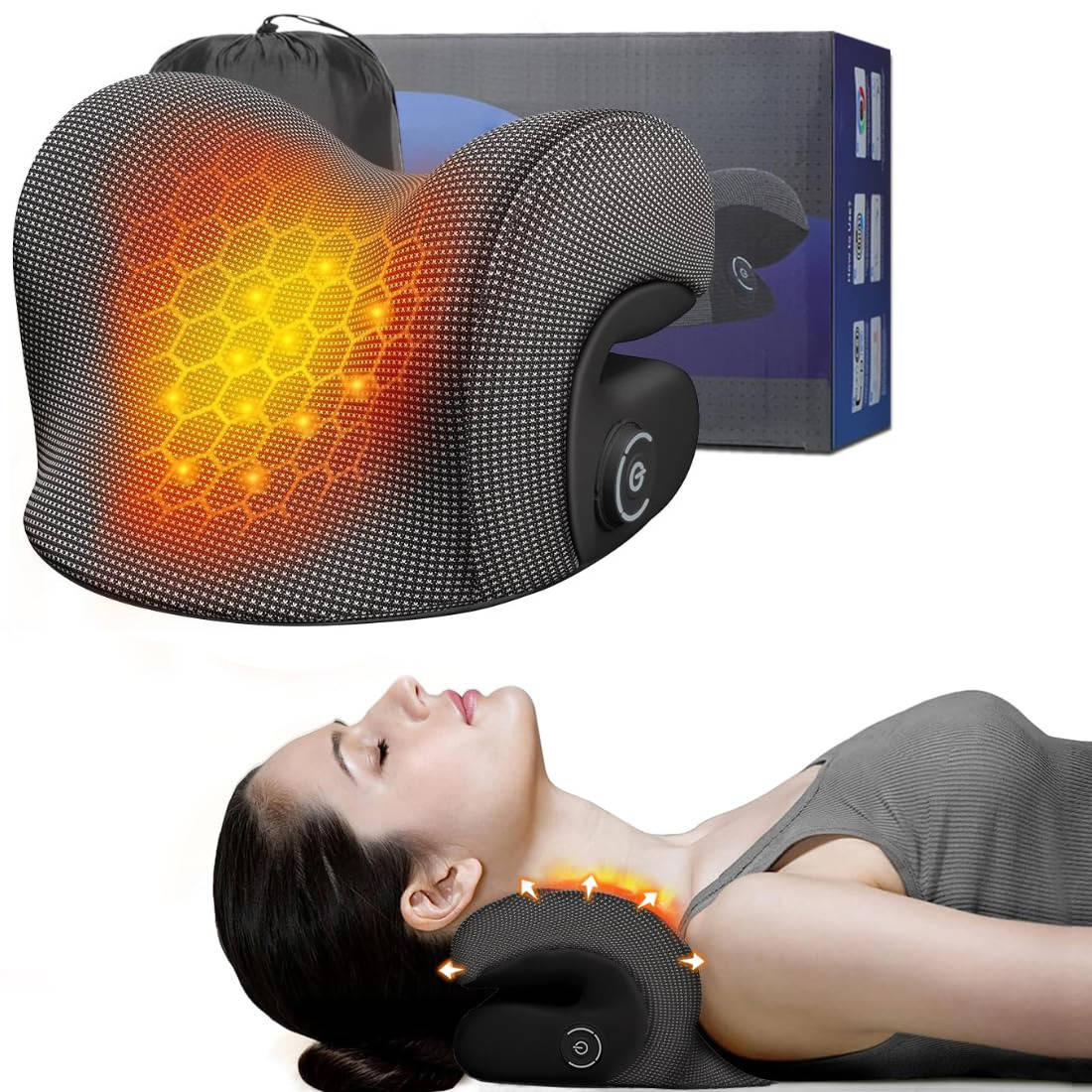 Warm Neck Massager with Adjustable Heat Settings