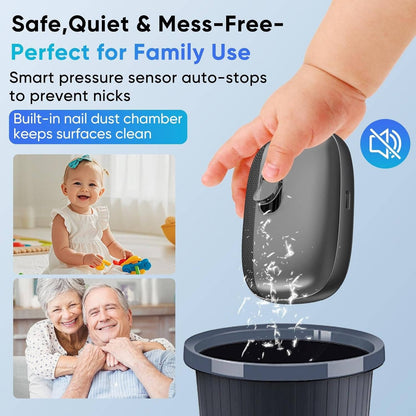 Cordless Nail Clipper with Built-in LED Light