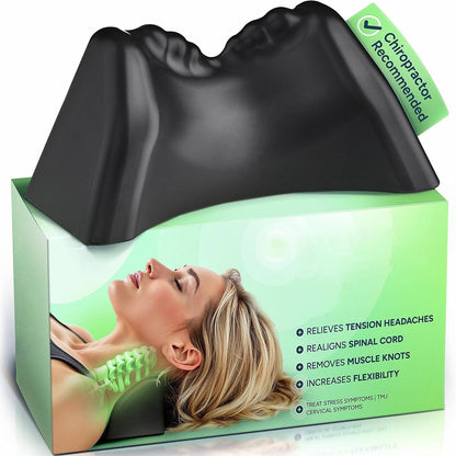 Contour Neck Pillow with Memory Foam and Removable Cover
