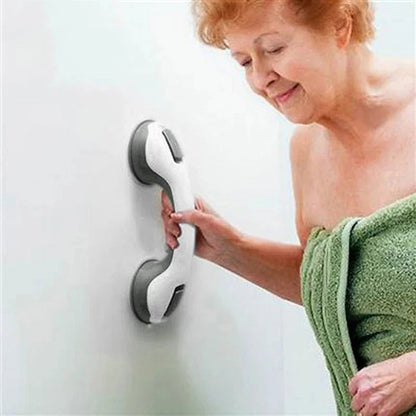 Suction Cup Safety Grab Bar for Bathroom Shower Tub Wall Mounted Handle Rail Elderly Senior Accessibility Support Railing