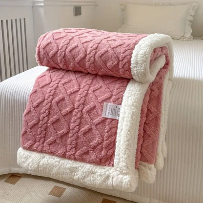 CozyLuxe – Premium Sherpa Snuggle Blanket
