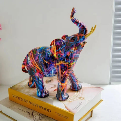 ColorTusks – Graffiti Elephant Figurine