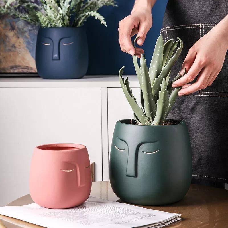 Restful Gaze Abstract Face Planter
