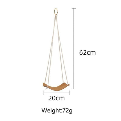 Plant Hanger made with Vegan Leather and Rope