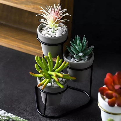 Ceramic Planters with Stand