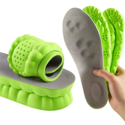 Memory Foam Insoles with Arch Support for All-Day Comfort in Sneakers, Work & Casual Shoes
