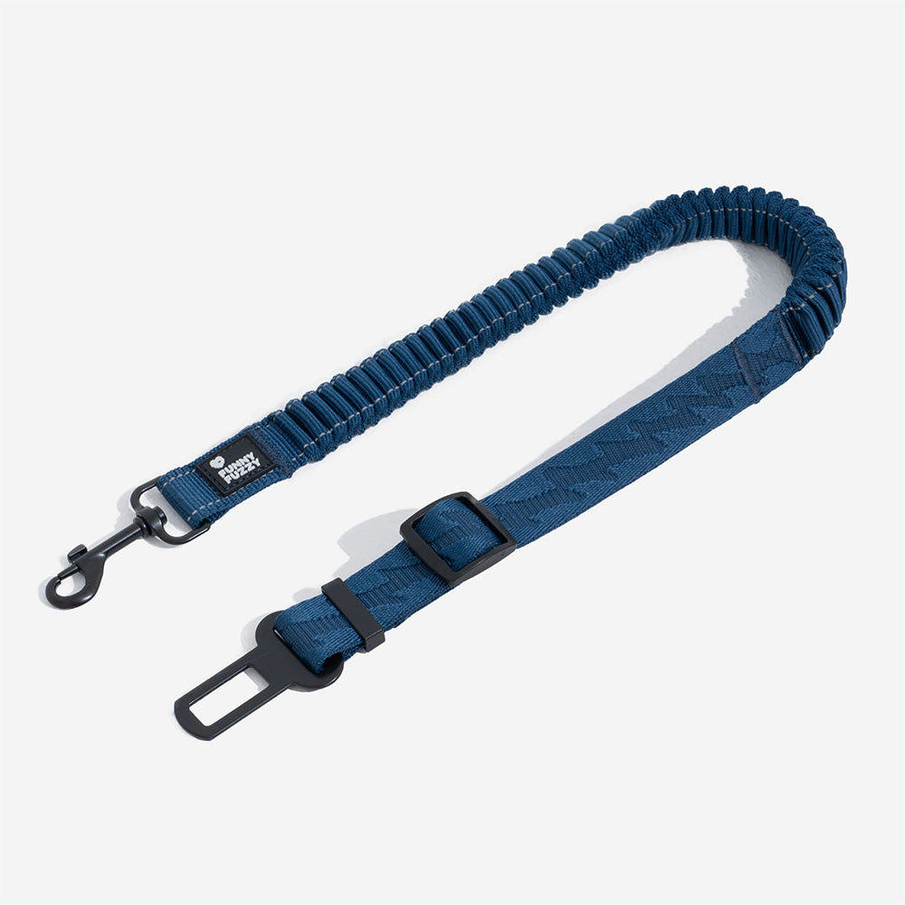 Adjustable Pet Safety Harness Tether for Car Travel with Reflective Strap & Elastic Shock Absorber for Dogs