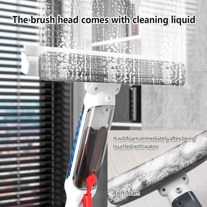 Versatile Telescopic Window Cleaner with Ergonomic Handle | Adjustable Reach for Streak-Free Shine
