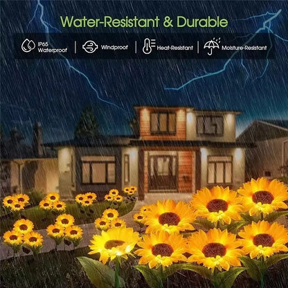 Solar LED Sunflower Garden Lights