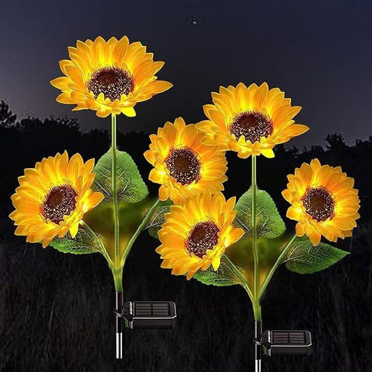 Solar LED Sunflower Garden Lights
