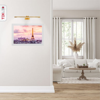 Aluminum Picture Light LED 25 in Gold Vanity Bar for Bathroom Mirror Artwork Hallway Wall Mount Lighting 3000K