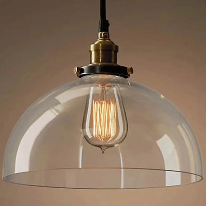Adjustable Wall Sconce with Clear Glass & Brass-Black Finish – Industrial Metal Light for Kitchen, Hallway & Bedroom