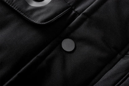 Waterproof Insulated Winter Parka Jacket with Detachable Hood for Men | Cold Weather Outdoor Coat with Padded Lining