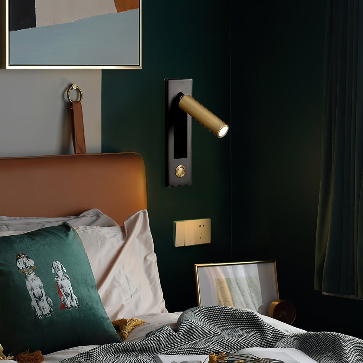Recessed LED Reading Light for Bedroom – Flush Mount Wall Lamp with Adjustable Head – Warm or Cool White – Modern Nightstand Sconce for