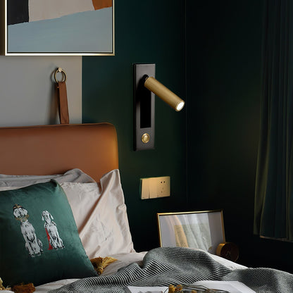 Recessed LED Reading Light for Bedroom – Flush Mount Wall Lamp with Adjustable Head – Warm or Cool White – Modern Nightstand Sconce for