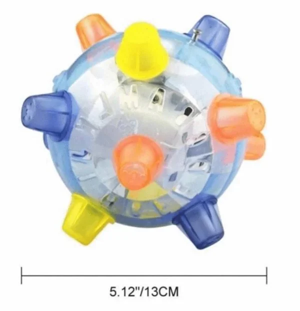 Motion-Activated Dog Toy Ball with LED Lights and Sounds for Indoor Play and Exercise