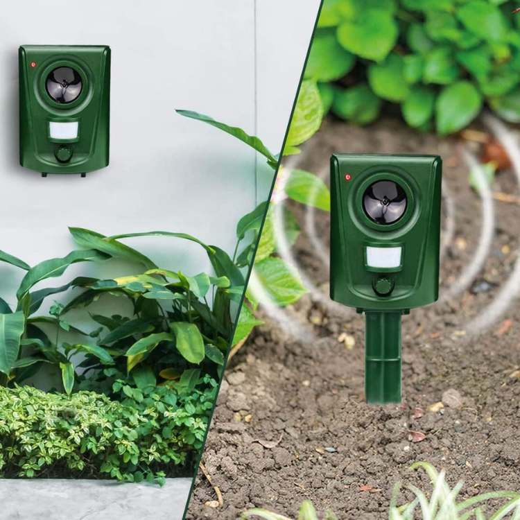 Outdoor Motion-Activated Cat Deterrent Device – Weatherproof Sonic Animal Repeller for Yard & Garden Protection