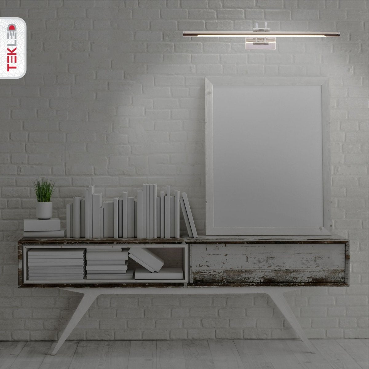 Aluminum Picture Light LED 25 in Gold Vanity Bar for Bathroom Mirror Artwork Hallway Wall Mount Lighting 3000K