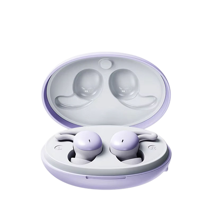 Sleep Earbuds with Passive Noise Isolation – Side Sleeper Comfort Design, 5-Hour Battery, Bluetooth 5.3, Touch Controls, Soft Silicone Fit