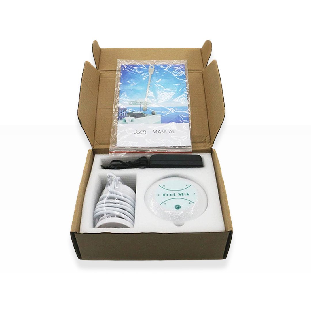 Ionic Detoxifying Foot Spa System with Array & Power Adapter for Home Wellness Therapy