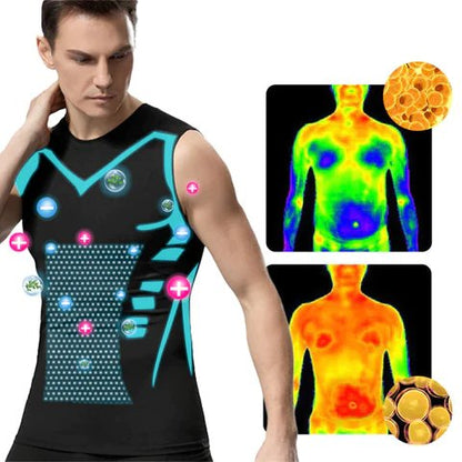 Men's Compression Undershirt with Posture Support & Core Shaping | Sleeveless Athletic Tank Top for Gym & Everyday Wear | Breathable