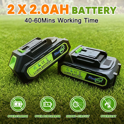 Electric Weed Eater, Electric Weed Wacker, Lawn Edger, Battery Powered Grass Cutter, 3 in 1 Battery Weed Trimmer
