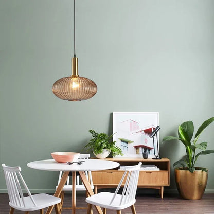 Tinted Glass Drop Ceiling Fixture E27 Socket 12 in Shade for Dining Room Kitchen Island Bar Lounge Adjustable Cord Scandinavian Inspired Hom