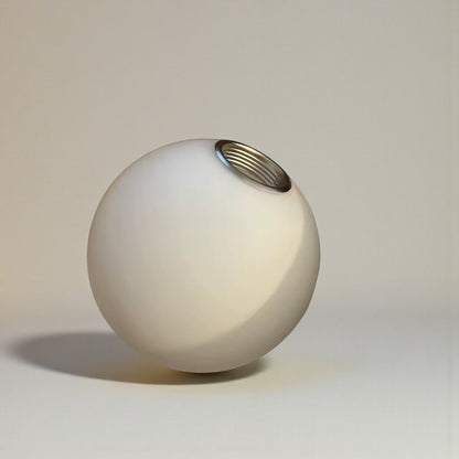 Floating Orb Wall Sconce with Frosted Glass Shade – Modern Minimalist Design for Bedroom, Bath & Hallway – Hidden Mount LED Light Fixture