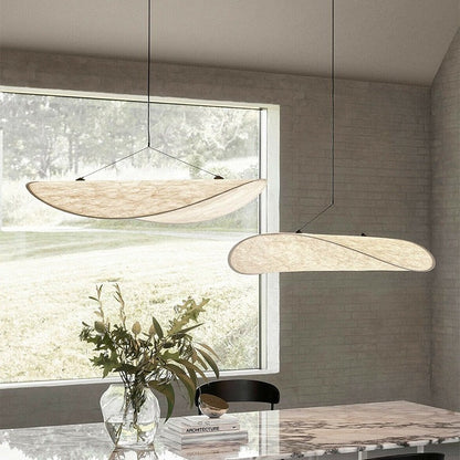 Cloud Silk Pendant Light, Japanese Minimalist Ceiling Fixture, Adjustable Hanging Lamp for Dining Room & Bedroom, Soft Ambient LED