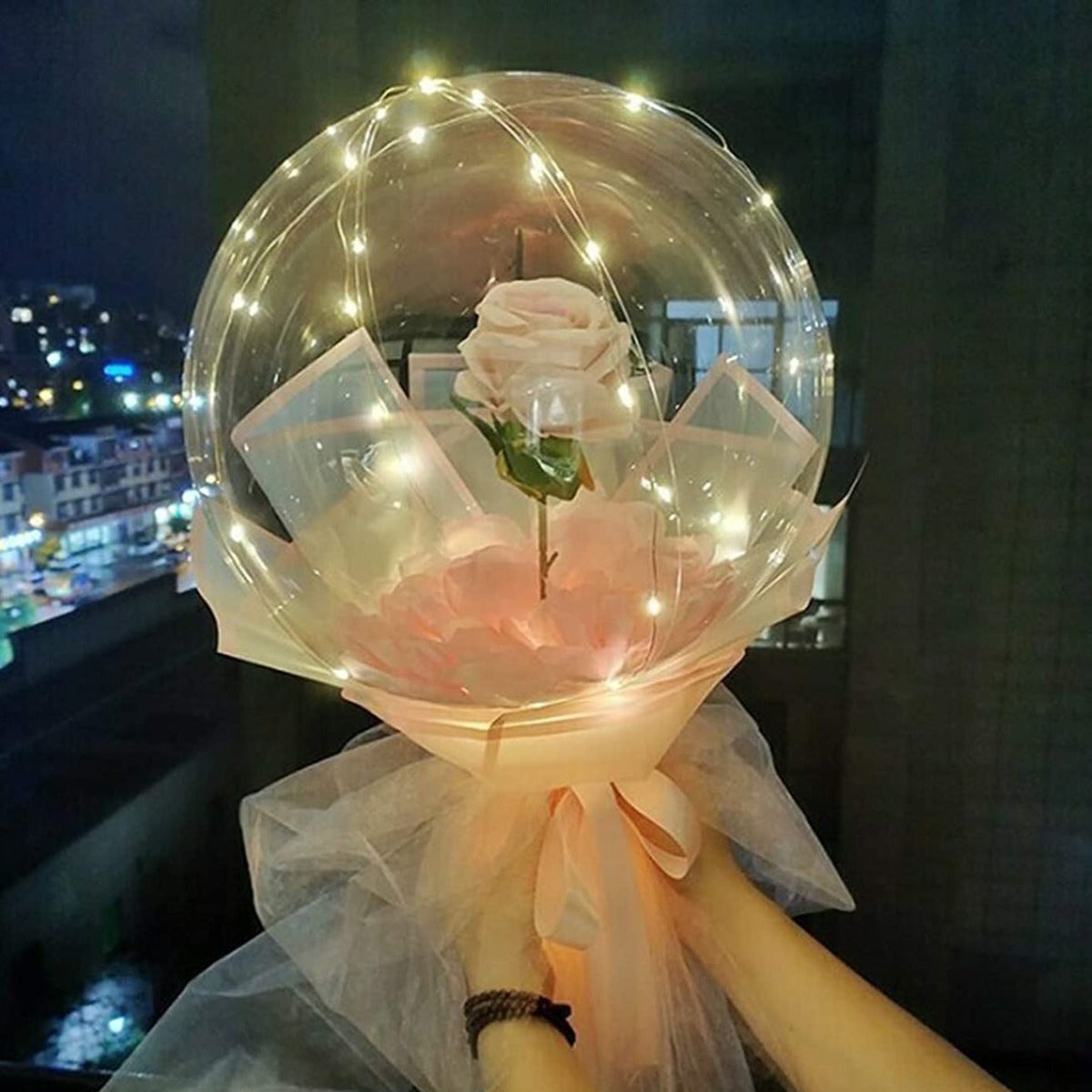 Ortekor Glow Party Balloons | LED Light Balloons with Customizable Features | Durable Decor for Memorable Celebrations