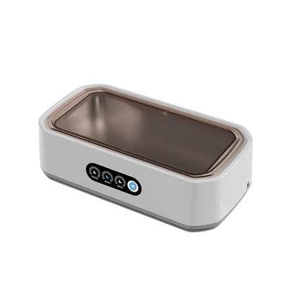 Ultrasonic Jewelry Cleaner 22oz Tank Sonic Vibration for Rings Glasses Watches Dentures 3 Timer Settings Quiet Operation Stainless Steel