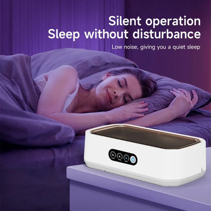 Ultrasonic Jewelry Cleaner 22oz Tank Sonic Vibration for Rings Glasses Watches Dentures 3 Timer Settings Quiet Operation Stainless Steel