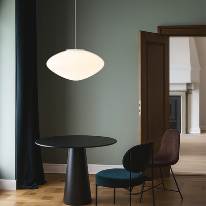Modern Nordic Pendant Light with LED – Adjustable Height Metal & Glass Ceiling Lamp for Kitchen Island, Dining Room, Living Room