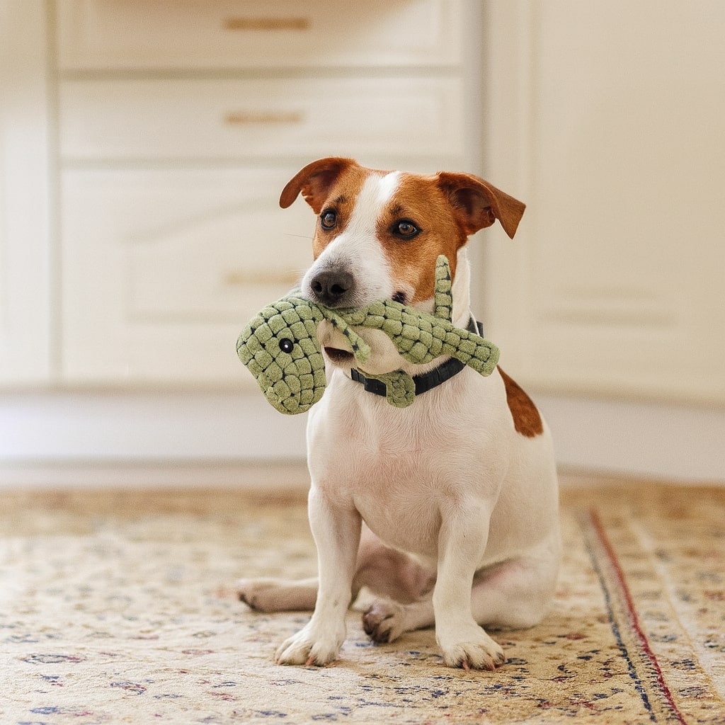 Dinosaur Dog Chew Toy - Heavy Duty Plush for Aggressive Chewers - Dental Care & Interactive Play for Puppies & Large Dogs