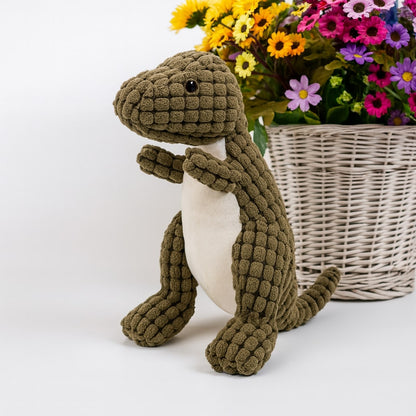 Dinosaur Dog Chew Toy - Heavy Duty Plush for Aggressive Chewers - Dental Care & Interactive Play for Puppies & Large Dogs