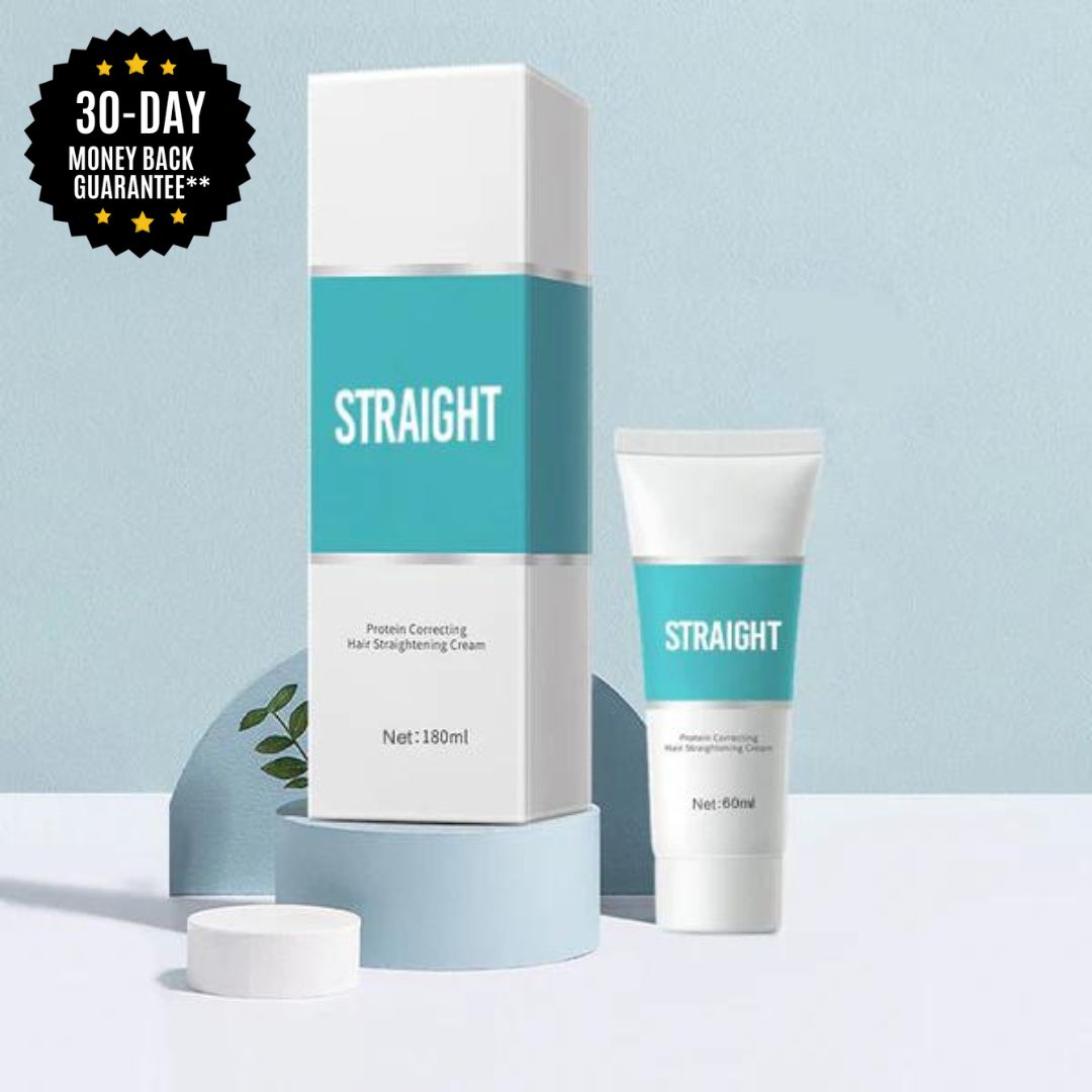 Keratin Smoothing Treatment Cream for Frizzy Curly Hair — Deep Conditioning Mask for Salon-Quality Straightening at Home — Nourishing