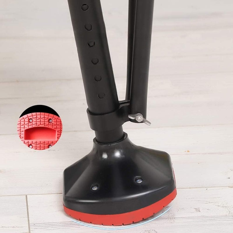 Hands-Free Knee Crutch Support Walker Aid for Leg Recovery Adjustable Mobility Scooter Alternative Foldable Rehab Tool for Post-Surgery