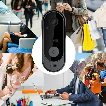 Video Doorbell Camera Wireless with Two-Way Audio, 170° Wide Angle HD Motion Detection for Front Door Entry Security