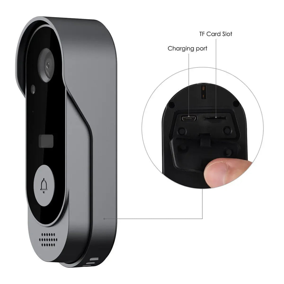 Video Doorbell Camera Wireless with Two-Way Audio, 170° Wide Angle HD Motion Detection for Front Door Entry Security