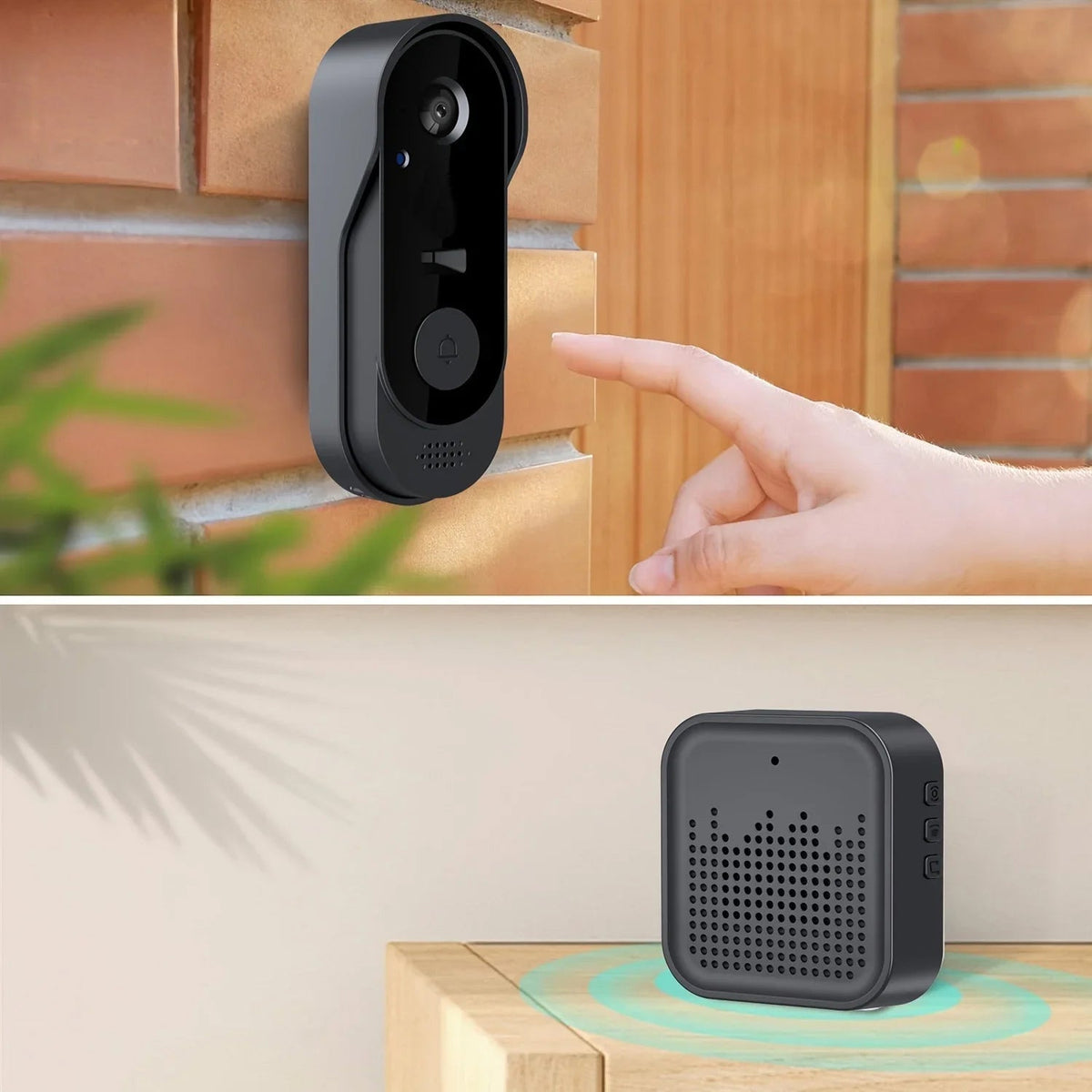 Video Doorbell with Two-Way Talk & Night Vision for Front Door Security