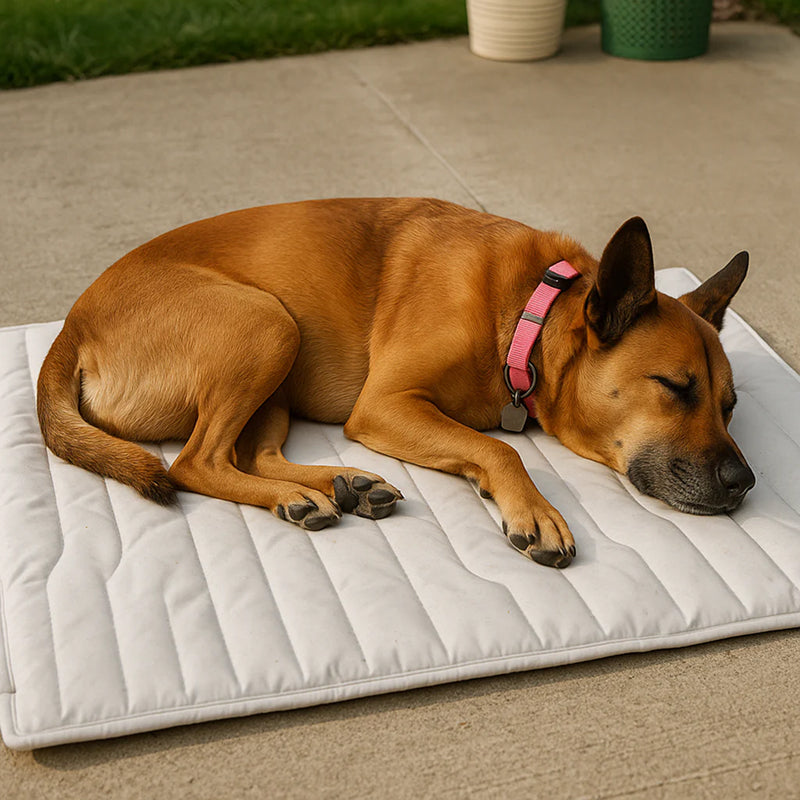 Self-Activating Pet Bed Pad for Dogs – Heat-Dissipating Resting Surface with Machine Washable Fabric & Portable Design