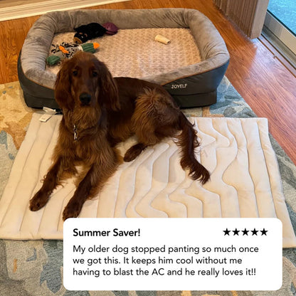 Self-Activating Pet Bed Pad for Dogs – Heat-Dissipating Resting Surface with Machine Washable Fabric & Portable Design